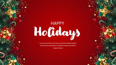 Happy Holidays Ppt Template